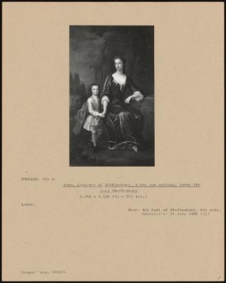 Jane, Countess Of Shaftesbury, & Her Son Anthony, Later 4th Earl Shaftesbury