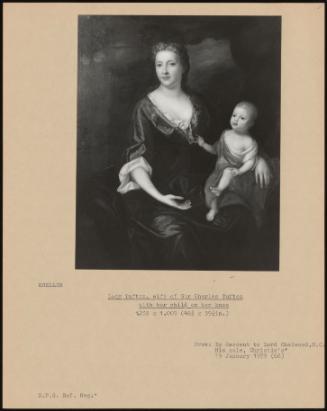 Lady Tufton, Wife Of Sir Charles Tufton With Her Child On Her Knee