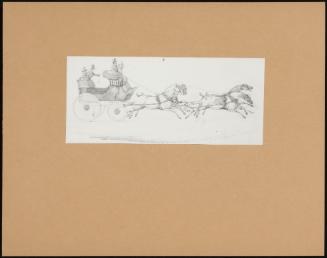 A Carriage Drawn By Four Galloping Horses