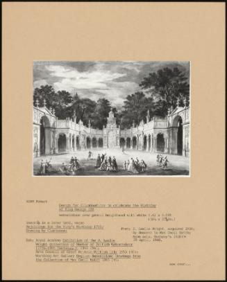 Design For Illuminations To Celebrate The Birthday Of King George III