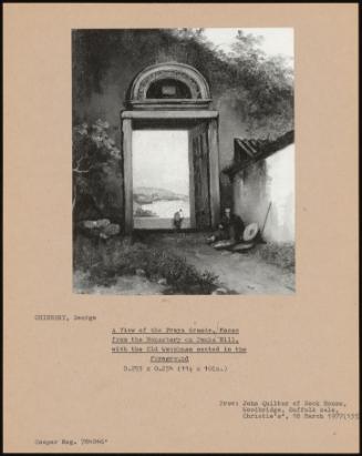 A View Of The Praya Grande, Macao From The Monastery On Penha Hill, With The Old Watchman Seated In The Foreground