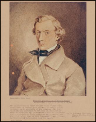 Presumed Portrait Of Frederic Chopin