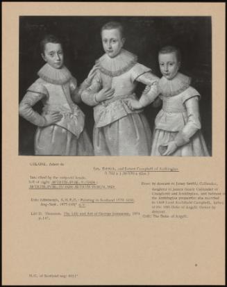Ian, Patrick, And James Campbell Of Ardkinglas
