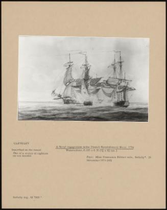 A Naval Engagement In The French Revolutionary Wars, 1794