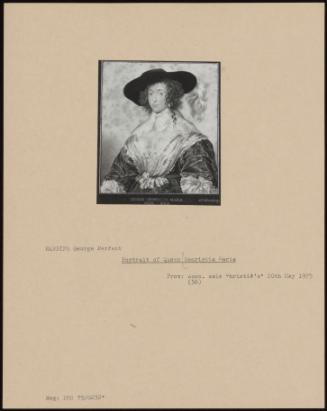 Portrait Of Queen Henrietta Maria