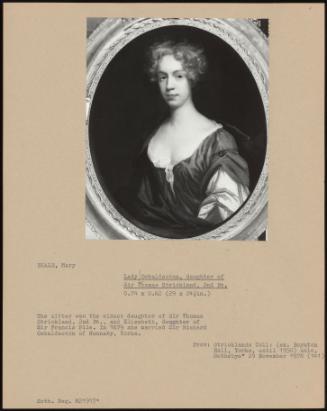 Lady Osbaldeston, Daughter Of Sir Thomas Strickland, 2nd Bt