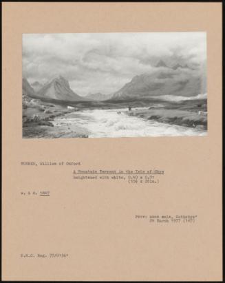 A Mountain Torrent In The Isle Of Skye