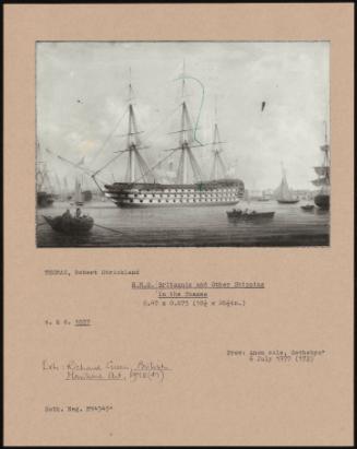 H. M. S. Britannia And Other Shipping In The Thames