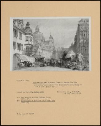 The Neumunster, Wurzburg, Bavaria, During The Fair