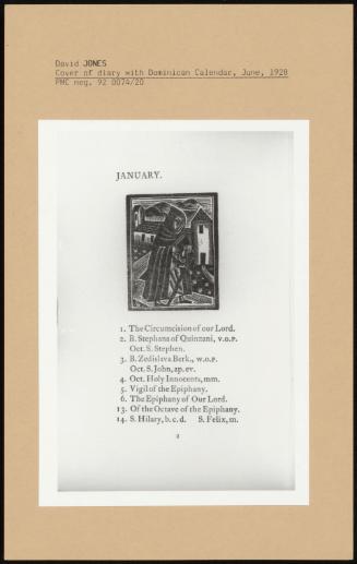 Cover Of Diary With Dominican Calendar