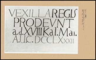 Vexilla Regis (Lettering)