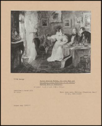 Doctor William Forbes, His Wife Mary And His Pupil, James Mccullock In The Forbes' Drawing Room In Camberwell