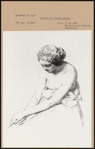 Sketch Of A Woman Seated