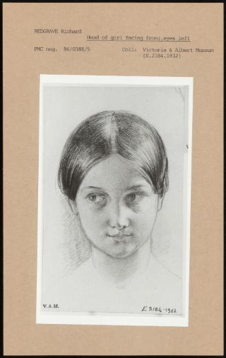 Head Of A Girl Facing Front, Eyes Left