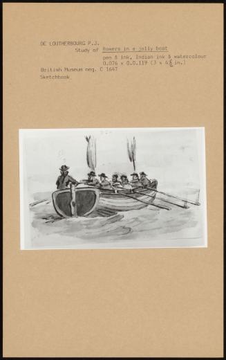 Study Of Rowers In A Jolly Boat