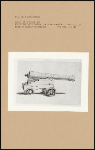 Study of a Naval Gun