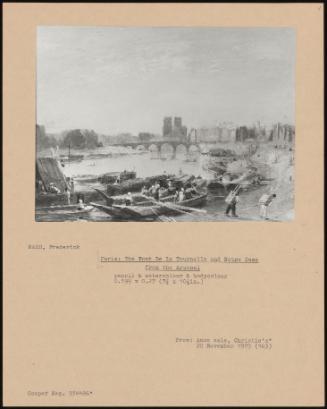 Paris: The Pont De La Tournelle And Notre Dame From The Arsenal
