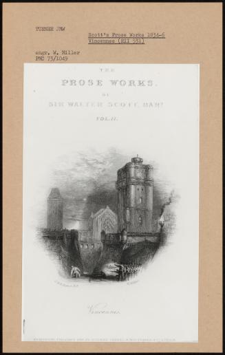 Scott's Prose Works 1834-6 Vincennes (Rii 531)