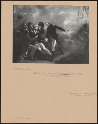 Nelson Wounded At The Battle Of The Nile, 1798