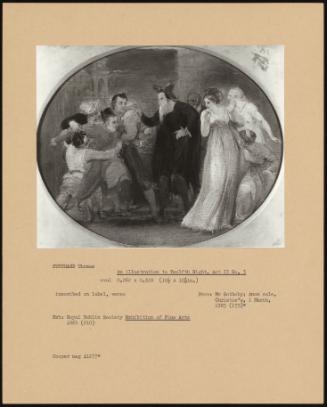 An Illustration to Twelfth Night, Act II Sc. 3