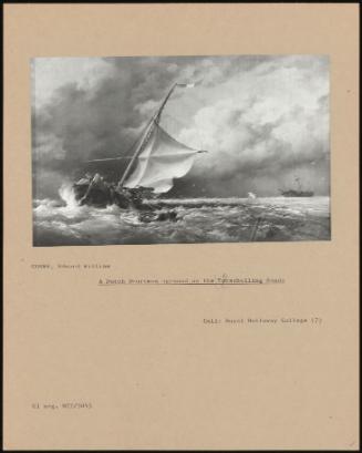 A Dutch Beurtman Aground On The Terschelling Sands