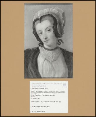 Maria Theresa O'neill, Duchess Of Wharton (+1777) Also Called A Tyrolean Woman