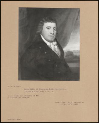 Henry Coles Of Petherton Park, Bridgewater