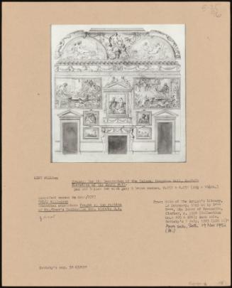 Project For The Decoration Of The Saloon, Houghton Hall, Norfolk Elevation Of The South Wall