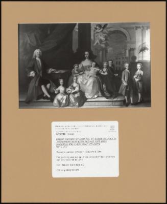 Group Portrait Of Hoartio, 1st Baron Walpole O Wolteron (1678-1757) And His Wife Mary Magdalen And Their Eight Children