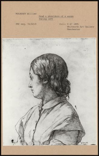 Head & Shoulders Of A Woman Facing Left