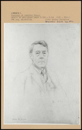 Portrait of Lawrence Binyon