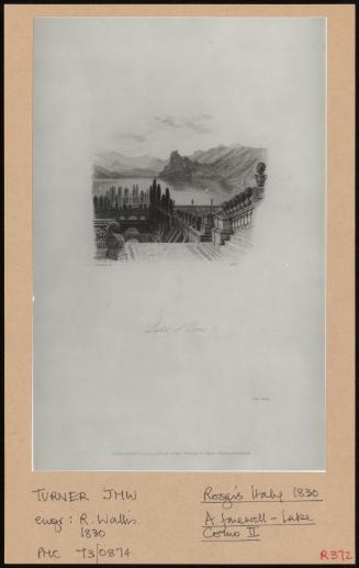 Roger's Italy 1830 A Farewell - Lake Como Ii