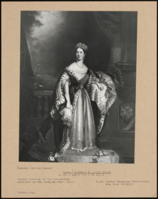 Queen Victoria In State Dress