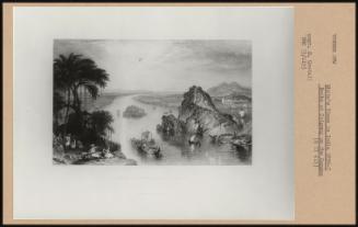 White's Views in India 1836-7; Rocks at Colgang on the Ganges (R II 612)