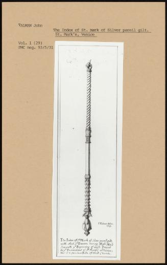 The Index Of St Mark Of Silver Pareil Gilt St Mark's, Venice