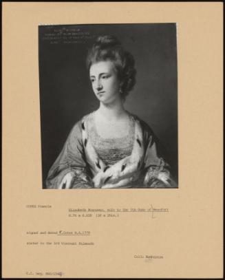 Elizabeth Boscawen, Wife To The 5th Duke Of Beaufort