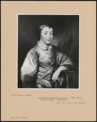 3rd Earl Of Guilford As A Boy (1757-1802)