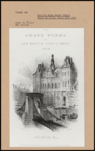 Scott's Prose Works 1834-6 Hotel De Ville, Paris (Rii 525)