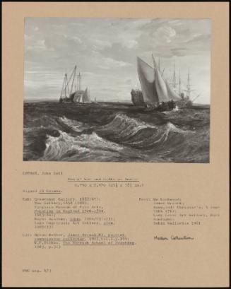 Men O'war And Hulks At Anchor