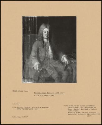 The Hon. Simon Harcourt (1684-1720)