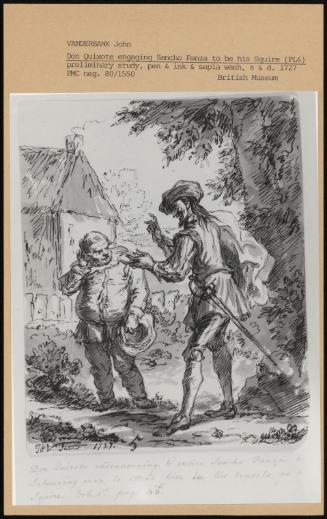 Don Quixote Engaging Sancho Panza To Be His Squire (Pl6)