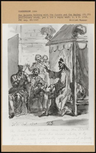 Don Quixote Talking With The Curate And The Barber (Pl 29)
