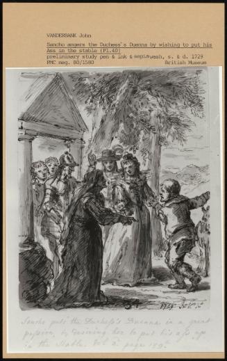 Sancho Angers The Duchess's Duenna By Wishing To Put His Ass In The Stable (Pl 40)