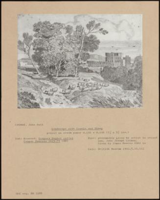 Landscape With Castle And Sheep
