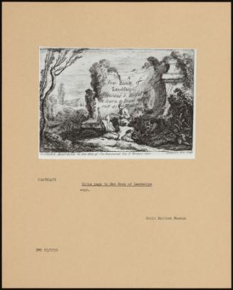 Title Page To New Book Of Landskips