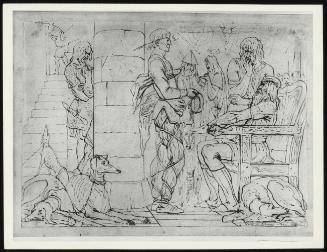 Study for King Lear: Lear Upbraiding Oswald, Act I Scene 4