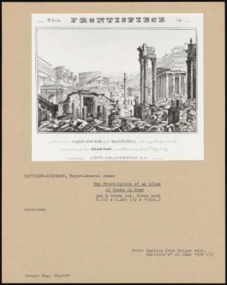 The Frontispiece Of An Album Of Views In Rome