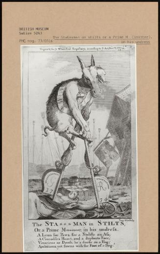 The Statesman On Stilts Or A Prime M (Inister) In His Undress