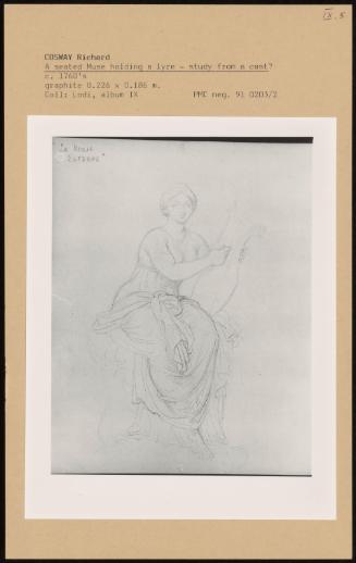 A Seated Muse Holding A Lyre - Study From A Cast