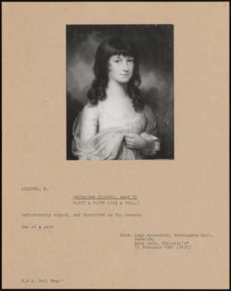 Catherine Elliot, Aged 15